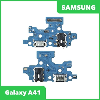 Разъем зарядки для телефона Samsung Galaxy A41 (A415F) с разъемом гарнитуры и микрофоном