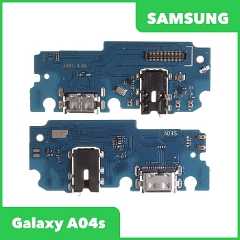Разъем зарядки для телефона Samsung Galaxy A04s SM-A047 с разъемом гарнитуры и микрофоном