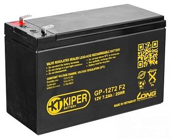 Аккумуляторная батарея Kiper GP-1272 F2, 12В, 7.2Ач